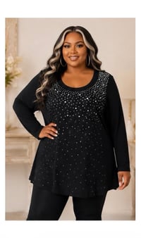 Image 2 of New Medium Bedazzled Style & Co Top #1016*10