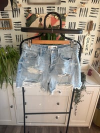 Image 1 of Fashion Nova light distressed shorts 