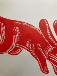 Image 3 of 'Make Haste' Blockprint (Year Of The Rabbit - Limited)