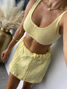 Image of Buttermilk Knit Mini Skirt Set