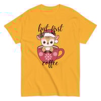 Image 1 of Reindeer But First Coffee tee