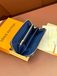 Image 2 of LV Denim Zipper Wallet
