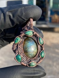 Image 3 of Malachite X Labradorite 