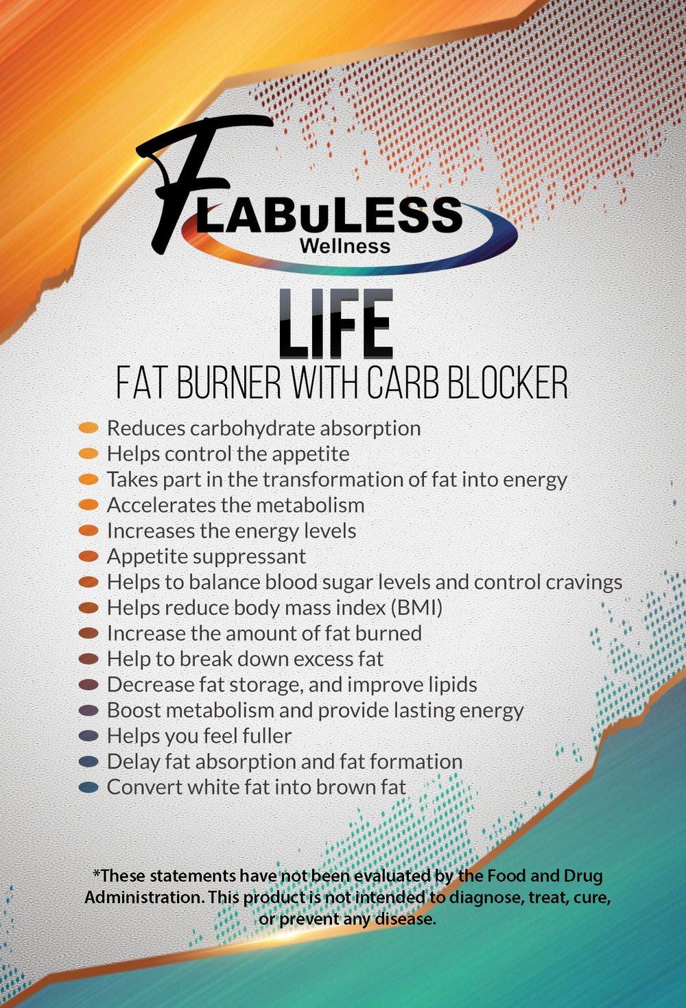 LIFE Fat Burner w/ Carb Blocker- SHIPPING INCLUDED