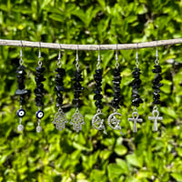 Black Obsidian Earrings