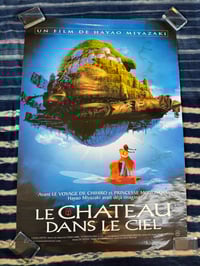 Image 1 of Original French Laputa: Castle In The Sky Rerelease poster. MASSIVE