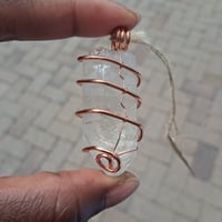 Image 1 of Clear Quartz Point Necklace