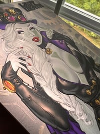 Image 3 of ady Death Pinup #1  Steampunk Embossed Metalic Edition LE to 2