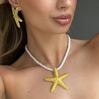 Image 1 of Starfish Necklace & Earrings Set