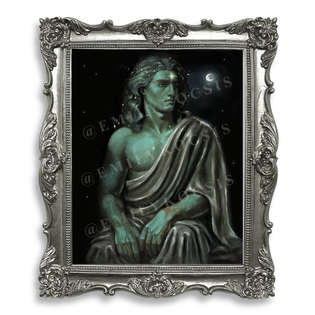 Original Painting Print // ‘My People Were Fair and Had Sky in Their Hair’ Star Prince 