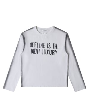 OFFLINE LONG SLEEVE TEE-WHITE (UNISEX)