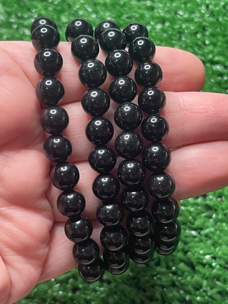 Image of Black obsidian bracelet 