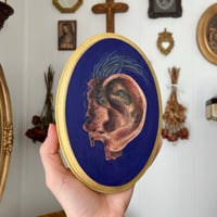 Blue Velvet Wood Plaque