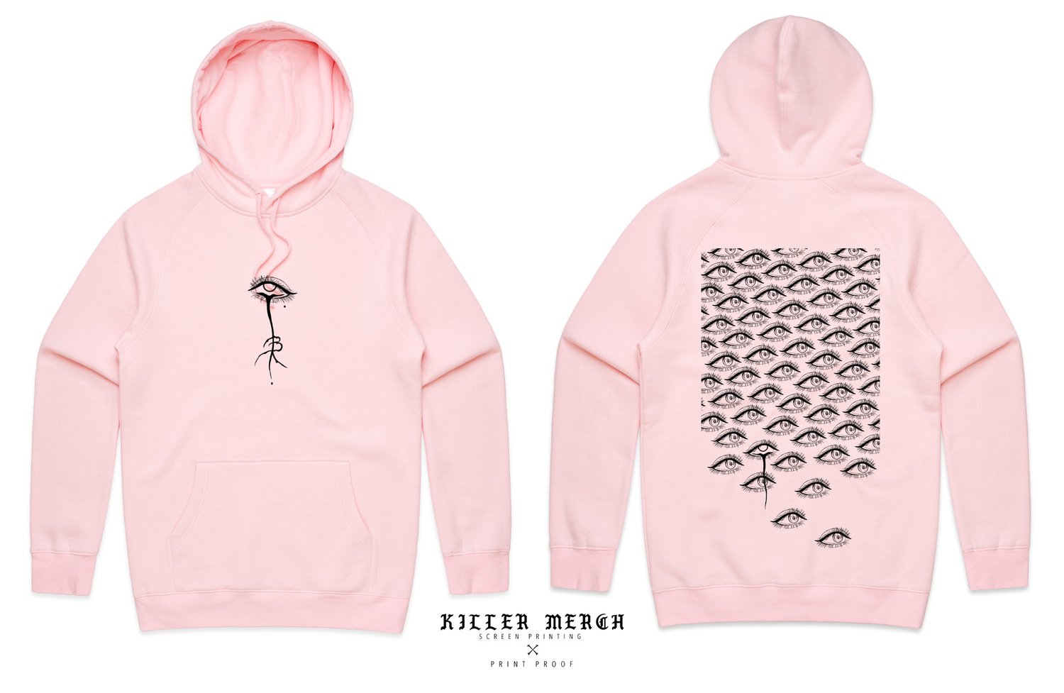 Image of EYE SPY  - PINK HOODIE