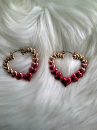 Image 1 of Heart Ombre Earrings