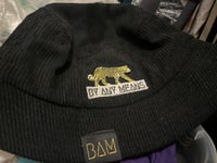 Image 1 of Black Any Means signature Leopard logo Corduroy 