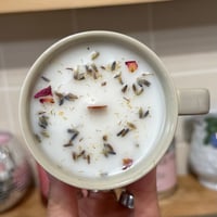 Image 2 of leather & rose scented candle