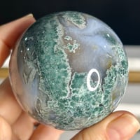 Image 3 of Moss Agate Sphere (24B)