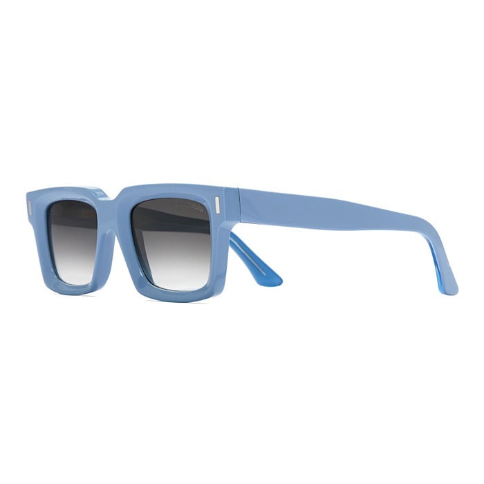 Image of CUTLER AND GROSS 1386 Colour Studio Square Sunglasses-Solid Light Blue