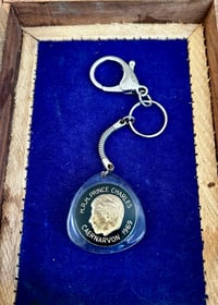 Image 1 of 1969 Prince Charles Investiture Keychain – Now King Charles III 🇬🇧