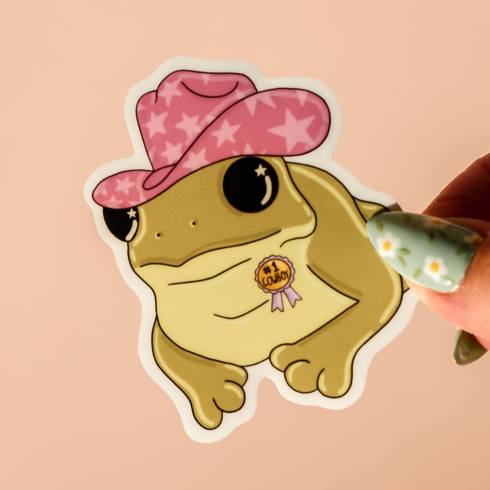 Image of #1 Cowboy Frog Sticker 