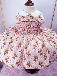 Strawberry smocked dress 