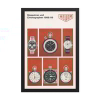 Image 1 of Heuer 1968/69 catalog framed poster