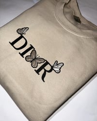 Image 3 of Di or Embroidered vintage Crew neck sweatshirt