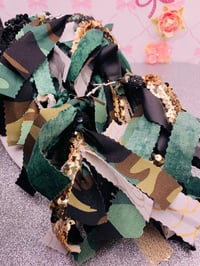 Image 1 of Camouflage  Hoop   Earrings