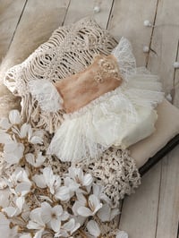 Image 1 of Photo prop | Newborn girls photoshoot outfit | Rosalie | beige | cream