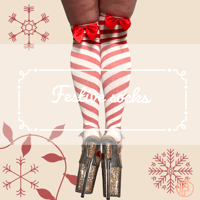Image 1 of Festive knee high socks