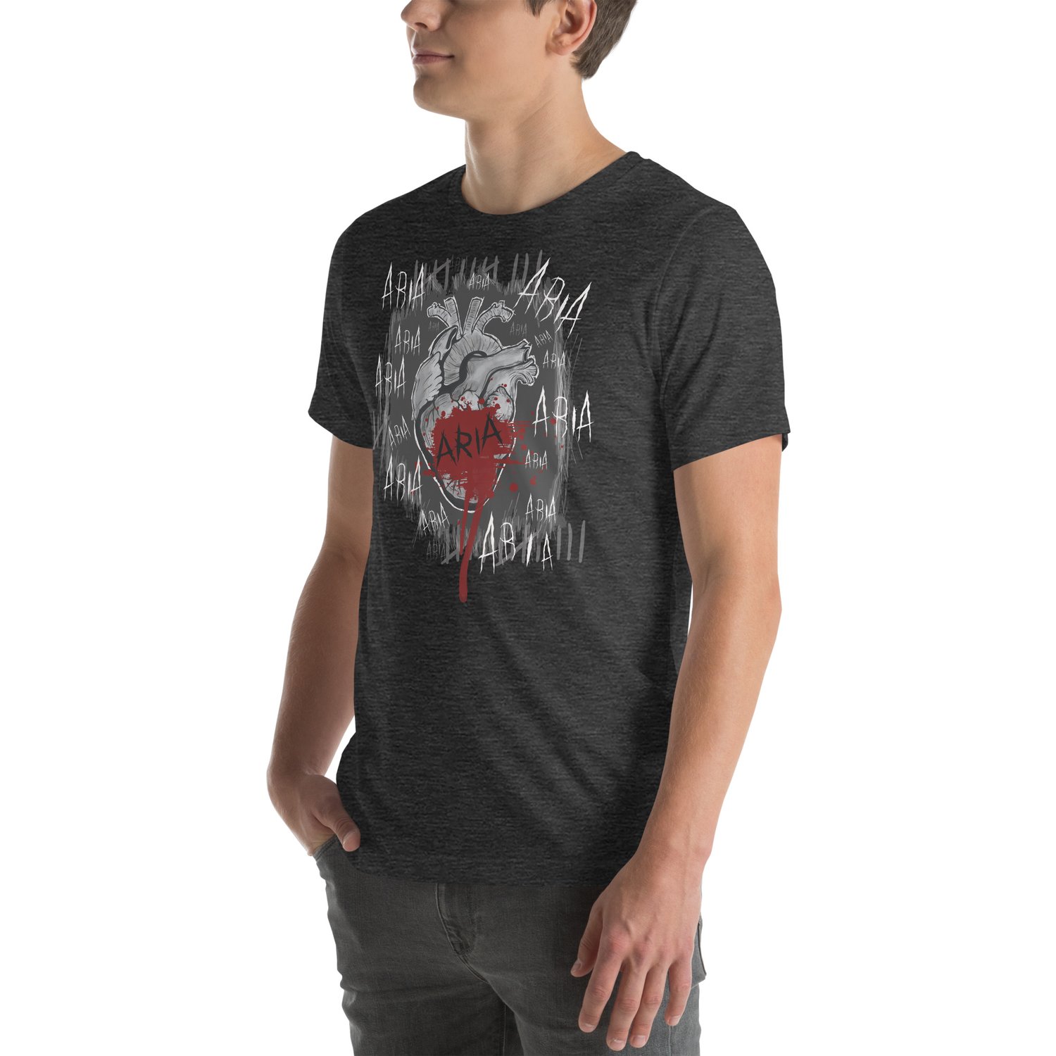 Image of Officially licensed Leigh Rivers Psychotic obsession Aria heart Unisex t-shirt