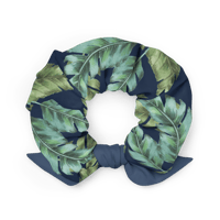 Image 1 of Leaf Print Scrunchie