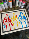 Multi-Color FU*K the Haters Drawing!