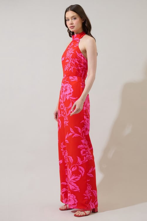 Image of Darline Halter Jumpsuit