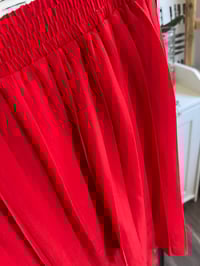 Image 3 of red pleated skirt