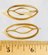 Image 2 of 14k PAIR GOLD HAIR CLIPS