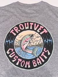 Image 2 of Troutvet Custom Baits T Shirt