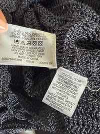 Image 7 of Vintage Y2K grey crochet beaded and sequin racer back cami