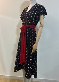 Image 1 of Dotty Printed Wrapover Dress