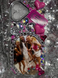 Image 1 of  Photo bling iPhone case comes with (1) mini photo keychain 