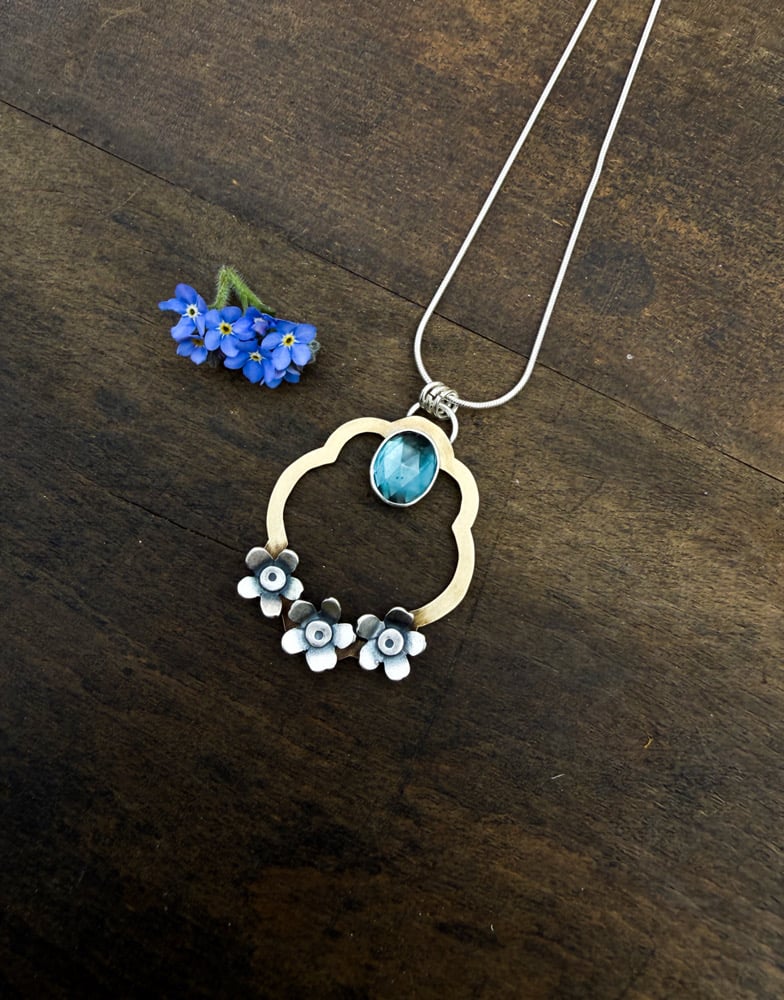 Image of Spring Forget-Me-Not Necklace