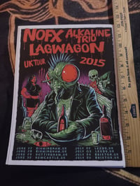 Image 3 of NOFX/ Alkaline Tree/ Lagwagon 2015 UK tour poster (reprint)