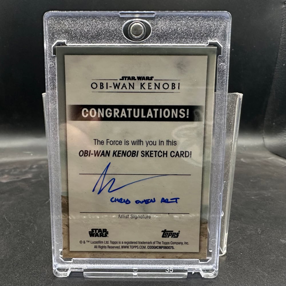 topps Star Wars Darth Vader (Kenobi Series) Sketch Card