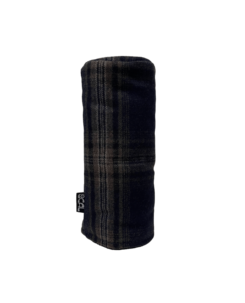 Navy Tartan Wool Head Cover