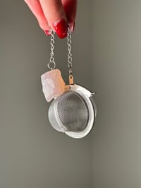 ROSE QUARTZ CRYSTAL TEA STRAINERS