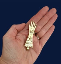 Image 3 of Celestial Brass Glove Pendant 