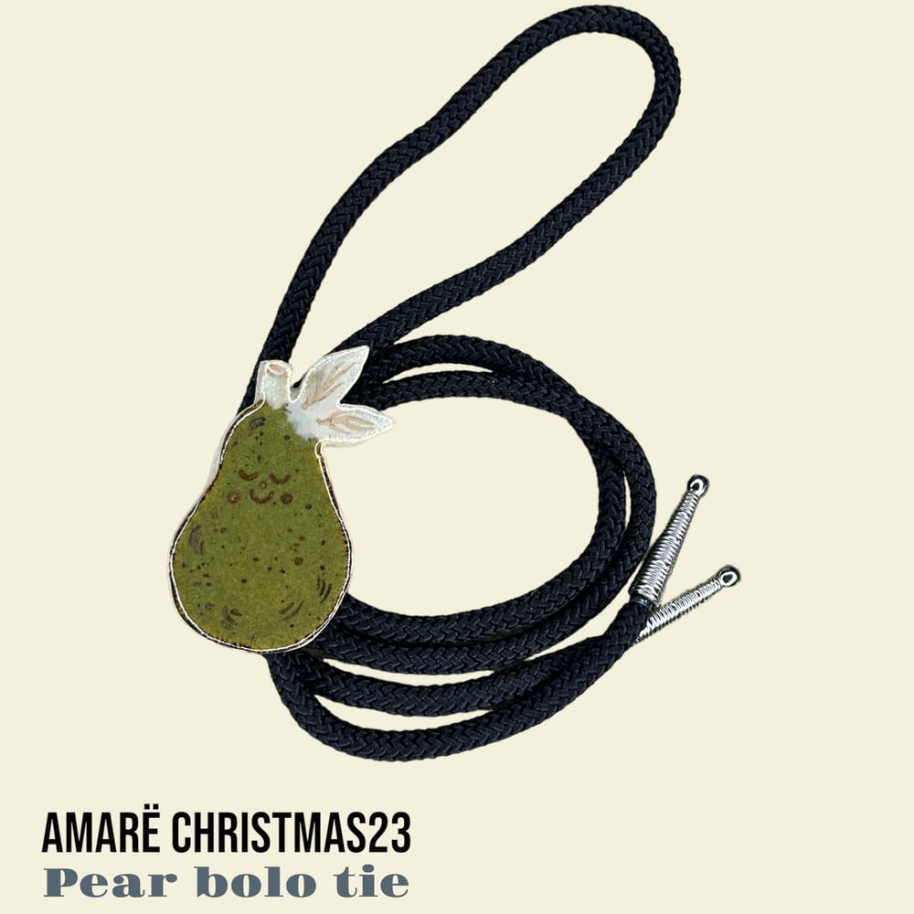 Image of Pear Bolo Tie 