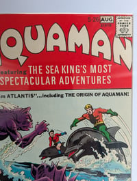 Image 3 of Framed Vintage Super DC Giant #26 Aquaman (1971) DC Comic Book