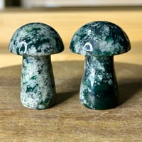 Image 2 of Moss Agate Mushroom ($8)